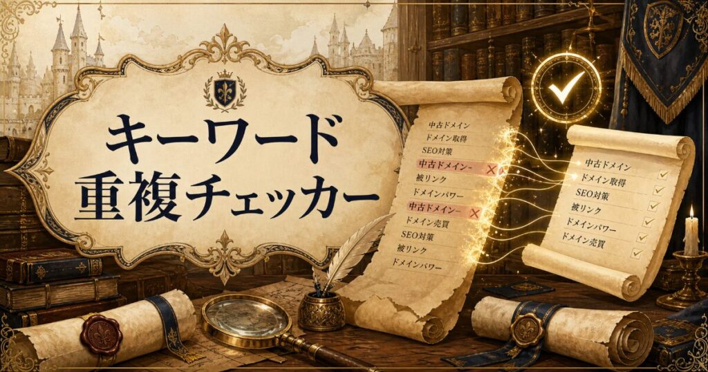 キーワード重複チェッカー